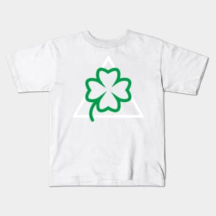 Quadrifoglio verde minimalistic Kids T-Shirt